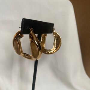 Chunky hoop earrings